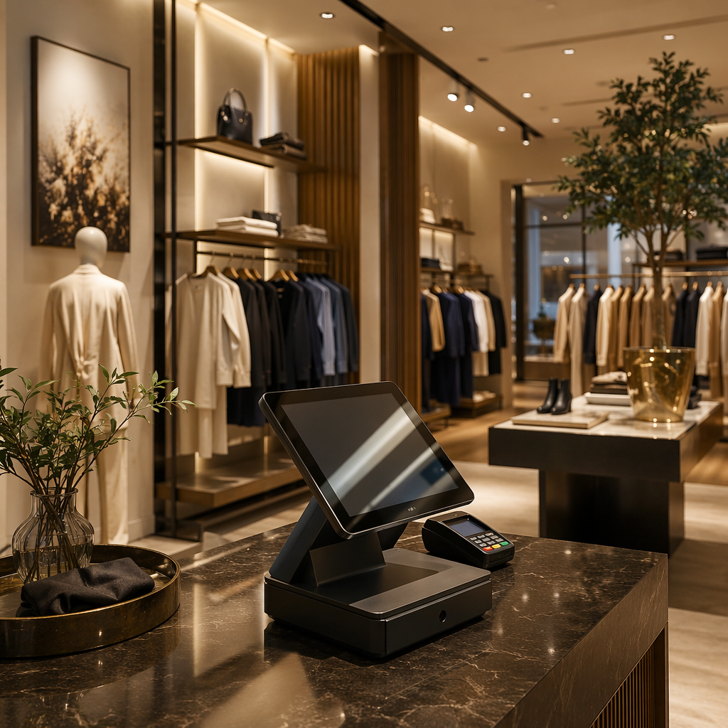 Retail industry vertical cover showing modern storefront